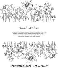Spring Small Flowers Doodle frame