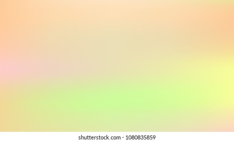 Spring soft easter background. Summer holographic green texture. Vibrant blur iridescent design. Foil neon trendy rainbow banner. Pastel future element. Foil holographic design. Bright soft gradient.