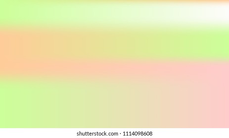 Spring soft easter background. Summer holographic green texture. Vibrant blur iridescent design. Foil neon trendy rainbow banner. Pastel future element. Foil holographic design. Bright soft gradient.