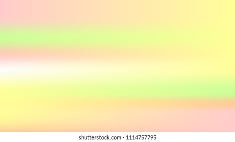 Spring soft easter background. Summer holographic green texture. Vibrant blur iridescent design. Foil neon trendy rainbow banner. Pastel future element. Foil holographic design. Bright soft gradient.