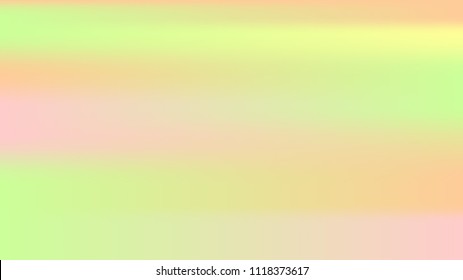 Spring soft easter background. Summer holographic green texture. Vibrant blur iridescent design. Foil neon trendy rainbow banner. Pastel future element. Foil holographic design. Bright soft gradient.