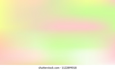 Spring soft easter background. Summer holographic green texture. Vibrant blur iridescent design. Foil neon trendy rainbow banner. Pastel future element. Foil holographic design. Bright soft gradient.