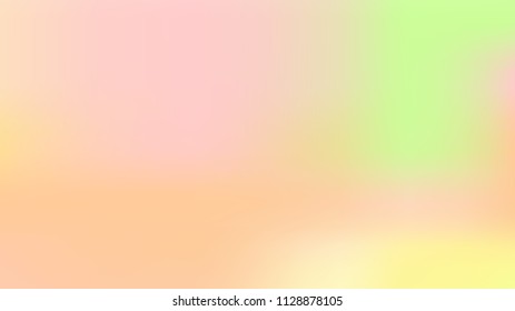 Spring soft easter background. Summer holographic green texture. Vibrant blur iridescent design. Foil neon trendy rainbow banner. Pastel future element. Foil holographic design. Bright soft gradient.
