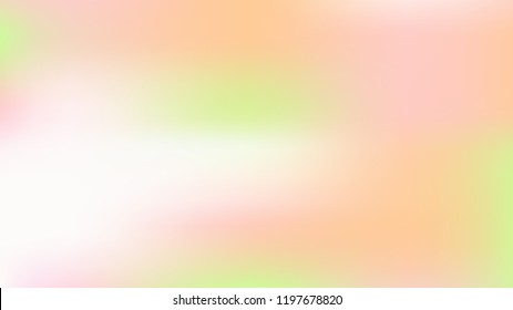 Spring soft easter background. Summer holographic green texture. Vibrant blur iridescent design. Foil neon trendy rainbow banner. Pastel future element. Foil holographic design. Bright soft gradient.