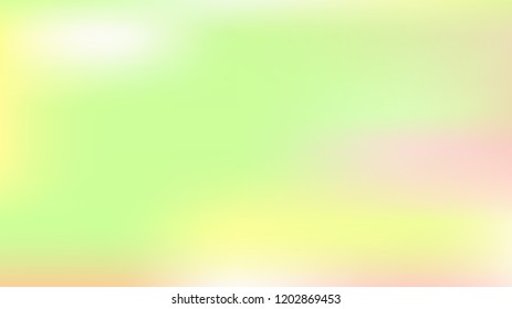 Spring soft easter background. Summer holographic green texture. Vibrant blur iridescent design. Foil neon trendy rainbow banner. Pastel future element. Foil holographic design. Bright soft gradient.