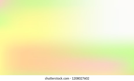 Spring soft easter background. Summer holographic green texture. Vibrant blur iridescent design. Foil neon trendy rainbow banner. Pastel future element. Foil holographic design. Bright soft gradient.