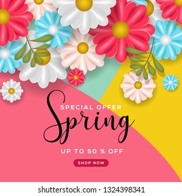 Spring special sale background