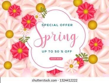 Spring special sale background