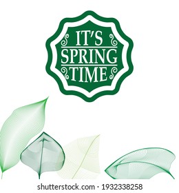 Spring Special  Sale . Leaf  vector logo