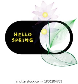 Spring Special  Sale . Leaf  vector logo