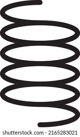 primavera, espiral, detalle, icono, ilustración vectorial línea art.eps
