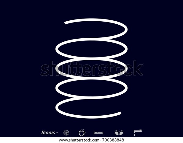 spring,\
spiral, detail, icon, vector illustration\
eps10