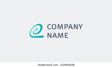 Spring spirale design vector template. Production company. Logotype concept spirale icon.