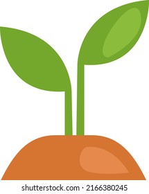 Brote de primavera, ilustración, vector sobre un fondo blanco.