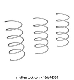 Spring Steel. Vector illustration on a white background. 