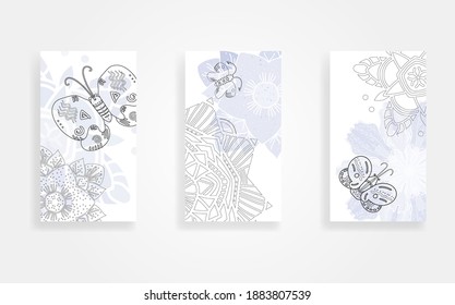 conjunto de fondo del vector de stock de primavera