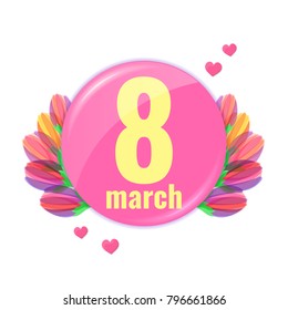 Spring stylish 8 march banner