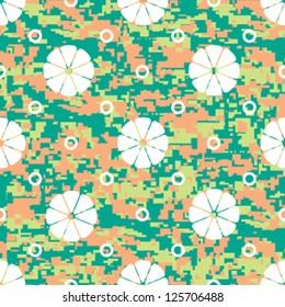 Spring Summer 2013 Fruity Polka Dot Camouflage Seamless Background Pattern