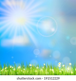 Spring or summer abstract nature background. And also includes EPS 10 vector