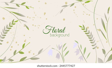 Spring, summer  background . 
Vector illustration. Hand drawn ink texture design.