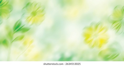 Spring, summer blurred background, soft tones, painted flowers and grass, flowering meadow, open space