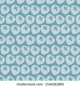 Spring summer botanical seamless pattern. Simple  shape flowers. Abstract vector illustration for printing, decoration, textile, branding design