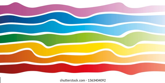 Spring Summer colorful gradient abstract landscape background