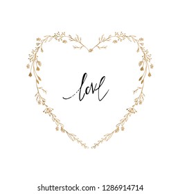 Spring and summer floral beautiful border. Flower frame for your design. An elegant invitation.  Hand draw colorful square fame. 