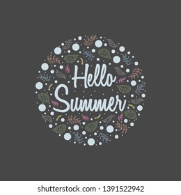 Spring Summer Floral Pattern or Background