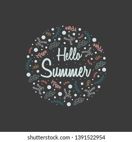 Spring Summer Floral Pattern or Background