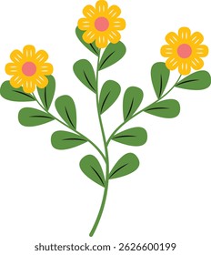 Decoraciones de flores de primavera y verano para Elementos de diseño Templet y más