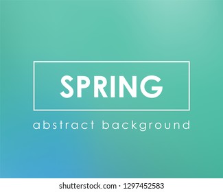Spring or summer green nature blur boken color simple backdrop. Vector illustration.