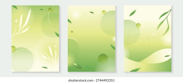 Fondo abstracto verde y