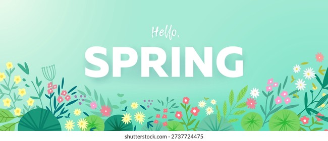 Fondo azul claro primavera