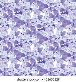 Spring Summer Lilac floral pattern Vector. Invitation note for wedding, birthday or other holiday. Summer purple flowers background