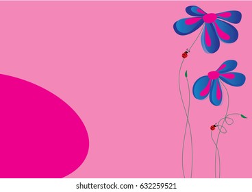 Spring, summer, nature scene: love story - ladybug climbing on a flower