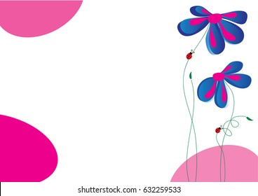 Spring, summer, nature scene: love story - ladybug climbing on a flower