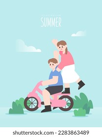 Spring and Summer outdoor Illustration 

