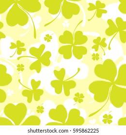 Spring or Summer Pattern with Green Clover
