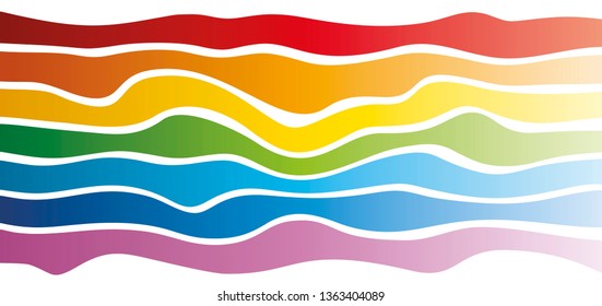 Spring Summer rainbow colors gradient abstract landscape background