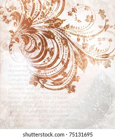 Spring or summer retro bright floral background. eps 10.