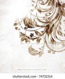 Spring or summer retro floral background. eps 10.