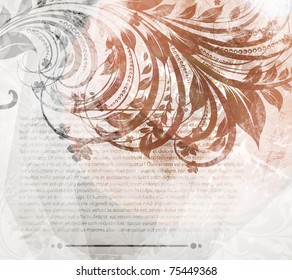 Spring or summer retro floral bright background. eps 10.