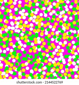 spring and summer seamless pattern,multicolor polka dot fabric, wallpaper, vector.