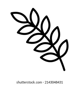 Spring and summer time flat line icon. Outline sign for mobile concept and web design, store.