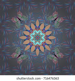 Spring summer time. Gentle romantic print. Holidays mood. Vector seamless cute flower pattern.