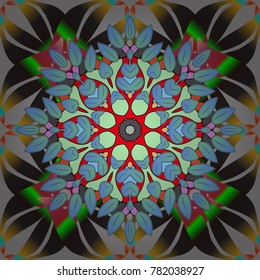 Spring summer time. Gentle romantic print. Holidays mood. Vector seamless cute flower pattern.