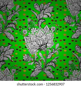 Spring summer time. Holidays mood. Gentle romantic print. Vector seamless cute flower pattern.