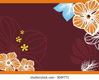 Spring - summer vector floral background . Vector illustration.