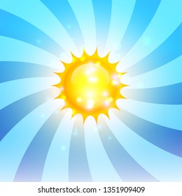 spring sun splash vector